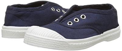 Katoenen tennisschoenen voor kinderen met vetersluiting Elly BENSIMON® marineblauw