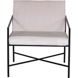 Nohr Fauteuil 'Sidra' Velvet, kleur Beige