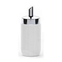 Suikerpot Valira 3404 Porselein Wit Verchroomd 250 ml - thumbnail