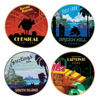 Sonic the Hedgehog Coasters 4-Pack - thumbnail