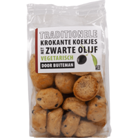 Buiteman Traditionele Krokante Koekjes met Zwarte Olijf 100 g bij Jumbo - thumbnail