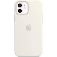 Case with MagSafe - Achterzijde behuizing voor mobiele telefoon - silicone - wit - voor iPhone 12, 12 Pro - thumbnail