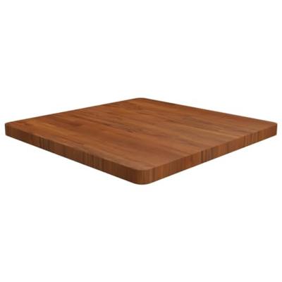 Tafelblad vierkant 70x70x4cm behandeld eiken donkerbruin