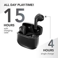 Music Sound | Swag - Draadloze Capsule Hoofdtelefoon - Tot 20 uur luistertijd - Bluetooth - Zwart - thumbnail