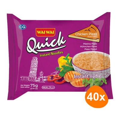 Wai Wai - Instant Noodles Chicken Pizza - 40 zakjes Wai Wai - Instant Noodles Chicken Pizza - 40 zakjes