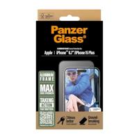 PanzerGlass Aluminium Frame 2851 Screenprotector (glas) Apple iPhone 15 Plus, iPhone 16 Plus 1 stuk(s) Anti-vingerafdruk, Krasvast - thumbnail
