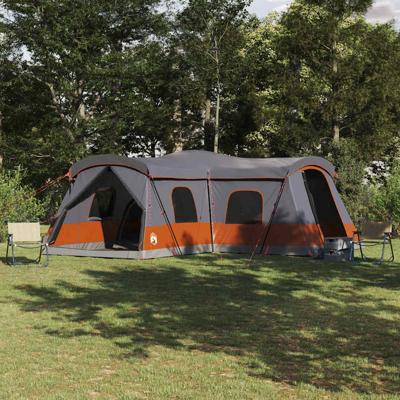 Tent met dak met opslag Grijs en Oranje 680 x 510 x 210 cm