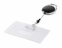 Durable flexibele kaarthouder met afrolmechanisme style, zwart - thumbnail