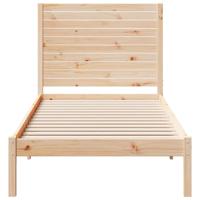 Bedframe extra lang zonder matras massief hout 90x220 cm - thumbnail
