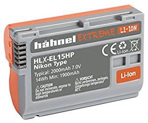 Camera-accu EN-EL15 / EN-EL15B voor Nikon - Hähnel HLX-EL15HP Extreme