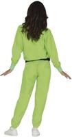 Neon Groene Tracksuit Dames - thumbnail