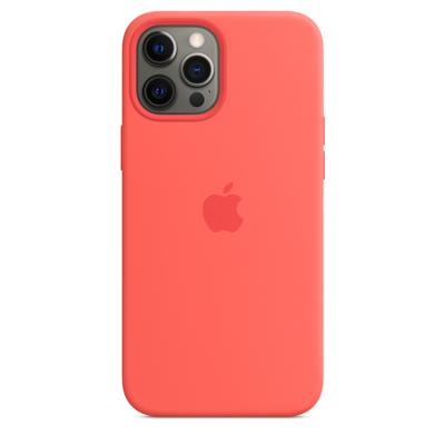 Apple Silicone MagSafe Case iPhone 12 Pro Max Pink Citrus