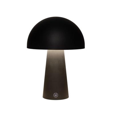 Anna's Collection Led tafellamp rond zwart 15x15x21cm