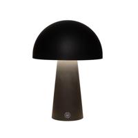 Anna's Collection Led tafellamp rond zwart 15x15x21cm - thumbnail