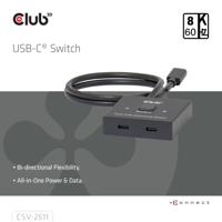club3D CSV-2511 USB-C (USB 3.2 Gen 2) adapter Bidirectioneel bruikbaar, LED-weergave - thumbnail