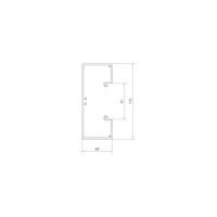 Hager BR6517019011 Kabelgoot Onderdeel (l x b) 2000 mm x 170 mm Zwart 2 m - thumbnail
