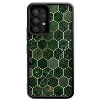 Samsung Galaxy A52(s) zwarte case - Kubus groen - thumbnail