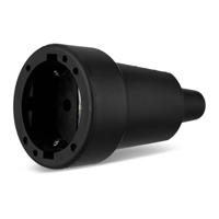 REV 0512151777 Koppeling met randaarde Rubber 250 V Zwart IP20 - thumbnail