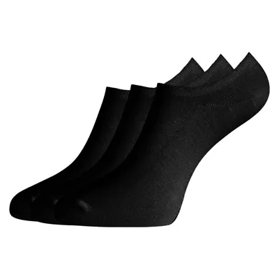 3-paar footies sokken Jamie - Lage enkelsokken - Bamboe kousenvoetjes met antislip - 40 - Zwart - Onderbroek - Ondergoed - 40 - Onderbroek - - 40