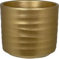 HS Potterie Berlin bloempot keramiek 23x19.5cm goud - thumbnail