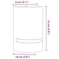 Buitenwandlamp gegoten aluminium zwart - thumbnail