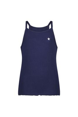 Like Flo Meisjes top rib - Navy blauw