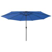 Parasol met LED-verlichting 400 cm azuurblauw - thumbnail