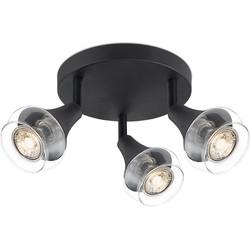 Home sweet home vaya LED opbouwspot 3L rond zwart