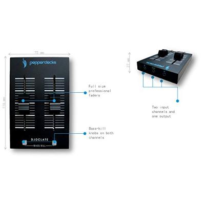 Pepperdecks DJOCLATE 2-kanaals DJ-mixer