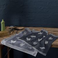 DDDDD DDDDD keukendoek Goodmorning blue 50x55 (per stuk) - thumbnail