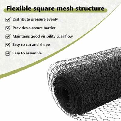 VidaXL Hexagon hek grijs 0,4 x 50 m pvc