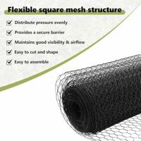 VidaXL Hexagon hek grijs 0,4 x 50 m pvc - thumbnail