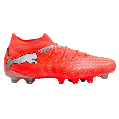 PUMA Future 9 Match Gras / Kunstgras Voetbalschoenen (MG) Felrood Zilver Zwart