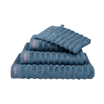 Vandyck Vandyck Home Wave Vintage Blue Handdoek 60x110