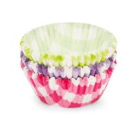 Patisse cupcakevorm papier 90st 5cm ruit - thumbnail