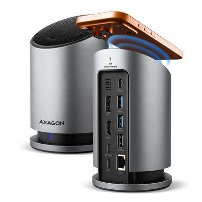 AXAGON USB-C dockingstation Incl. laadfunctie, USB-C Power Delivery