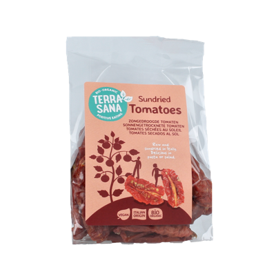 Raw tomaten zongedroogd bio 100 Gram Raw tomaten zongedroogd bio 100 Gram