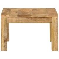 Salontafel 55x55x35 cm massief mangohout - thumbnail