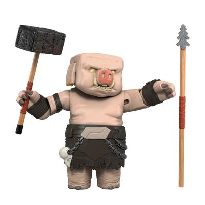 A Minecraft Movie Action Figure - Piglin Warrior (Warhammer & Spear)