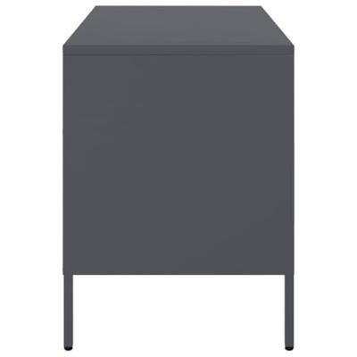 Tv-meubel 68x39x50,5 cm staal antracietkleurig