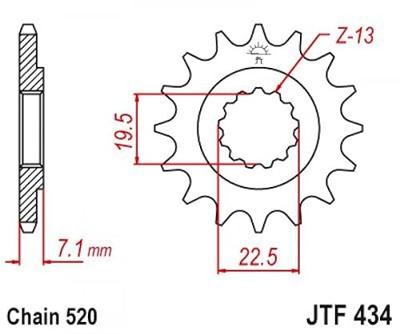 ESJOT Sprocket 520 16z standard