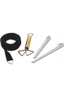 Bo-camp Stormband Set Universeel 13 Meter Accessoire Zwart - thumbnail