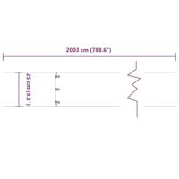 Gazonranden 20 st 25x103 cm gegalvaniseerd staal - thumbnail