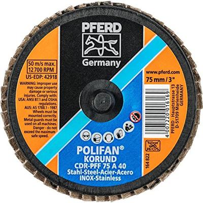 PFERD TOOLS 47202530 CDR PFF 75 A 40 Lamellenschijf Diameter 75 mm Brons, Titanium, Titaniumlegering, Koper, Messing, RVS, Grijs/grauw sferoïdisch gietijzer, PFERD TOOLS 47202530 CDR PFF 75 A 40 Lamellenschijf Diameter 75 mm Brons, Titanium, Titaniumlegering, Koper, Messing, RVS, Grijs/grauw sferoïdisch gietijzer,