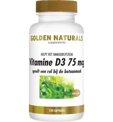 Golden Naturals Vitamine D3 75mcg Capsules Golden Naturals Vitamine D3 75mcg Capsules