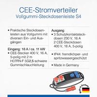 AS Schwabe S4 60560 CEE-stroomverdeler 400 V 16 A - thumbnail