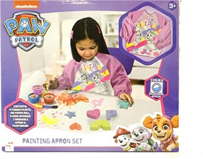 Paw Patrol vingerverfset met schort roze - thumbnail