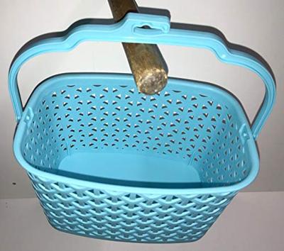 Wasknijpermandje kunststof blauw