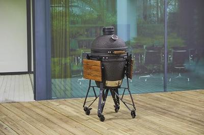 Outdoor Covers barbecue hoes Kamado - grijs - Ø80/20x80 cm - Leen Bakker