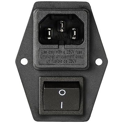 TRU COMPONENTS TC-10101524 Netfilter Met IEC-connector, Met schakelaar 250 V/AC 4 A 1.2 mH 1 stuk(s)